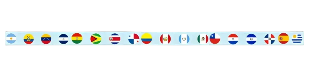 Bandeira dos países que falam espanhol